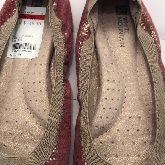 White Mountain Rhinestone Embellished Ballet Flat - Picture 8 of 9